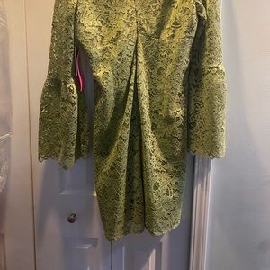 Betsy Johnson lace dress with bell sleeves. Size 14 new with tags